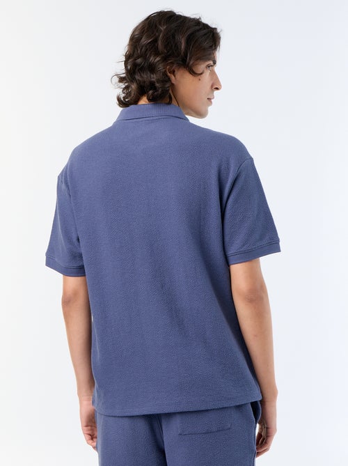 Polo homme en coton avec motif placé - Kiabi Polo homme en coton avec motif placé - Kiabi