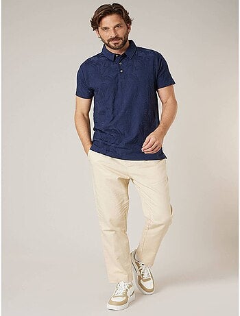 Polo homme en coton stretch 'Deeluxe'