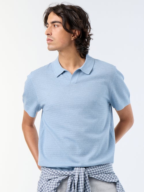 Polo homme en coton uni à manches courtes - Kiabi Polo homme en coton uni à manches courtes - Kiabi