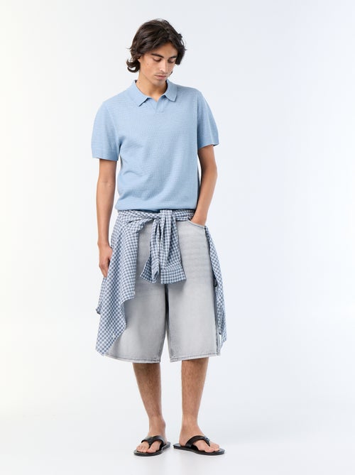 Polo homme en coton uni à manches courtes - Kiabi Polo homme en coton uni à manches courtes - Kiabi