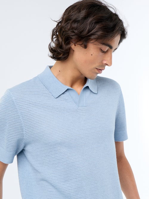 Polo homme en coton uni à manches courtes - Kiabi Polo homme en coton uni à manches courtes - Kiabi