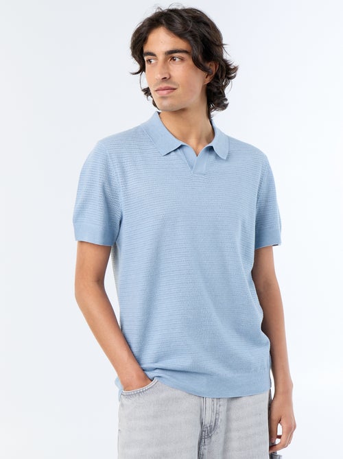 Polo homme en coton uni à manches courtes - Kiabi Polo homme en coton uni à manches courtes - Kiabi