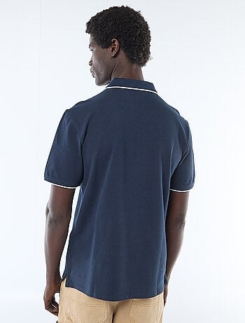 Polo en coton uni homme