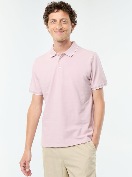 Polo homme en coton uni à manches courtes - Kiabi Polo homme en coton uni à manches courtes - Kiabi