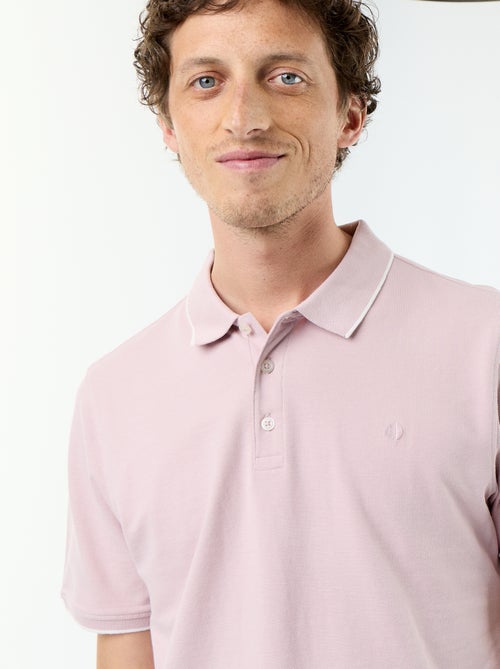 Polo homme en coton uni à manches courtes - Kiabi Polo homme en coton uni à manches courtes - Kiabi