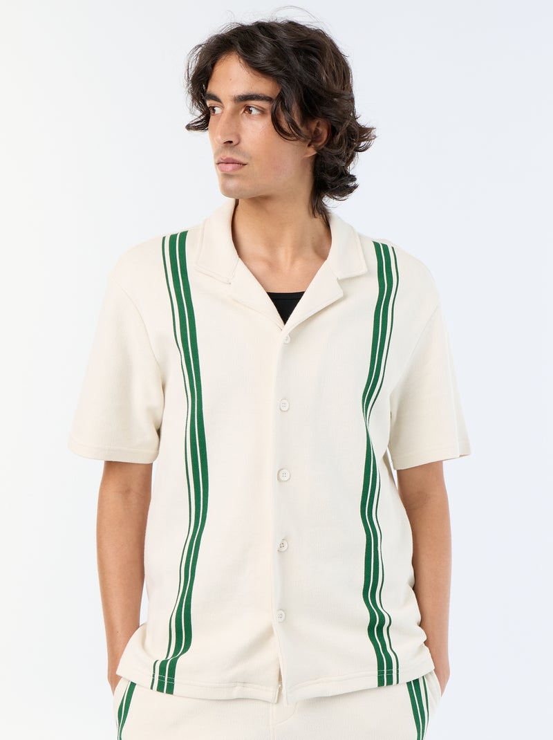 Polo homme en coton uni Blanc - Kiabi