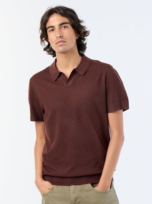 Polo homme en coton uni - Kiabi Polo homme en coton uni - Kiabi