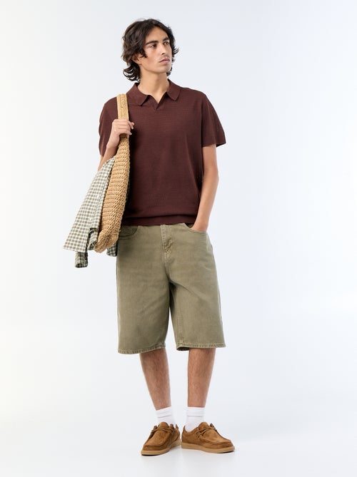 Polo homme en coton uni - Kiabi Polo homme en coton uni - Kiabi