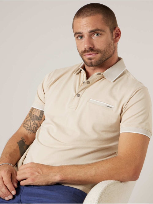 Polo homme en jersey de coton 'Deeluxe' - Kiabi