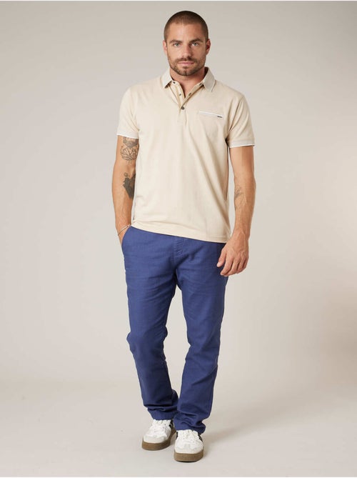 Polo homme en jersey de coton 'Deeluxe' - Kiabi