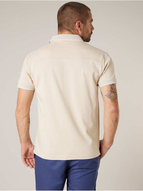 Polo homme en jersey de coton 'Deeluxe' - Kiabi