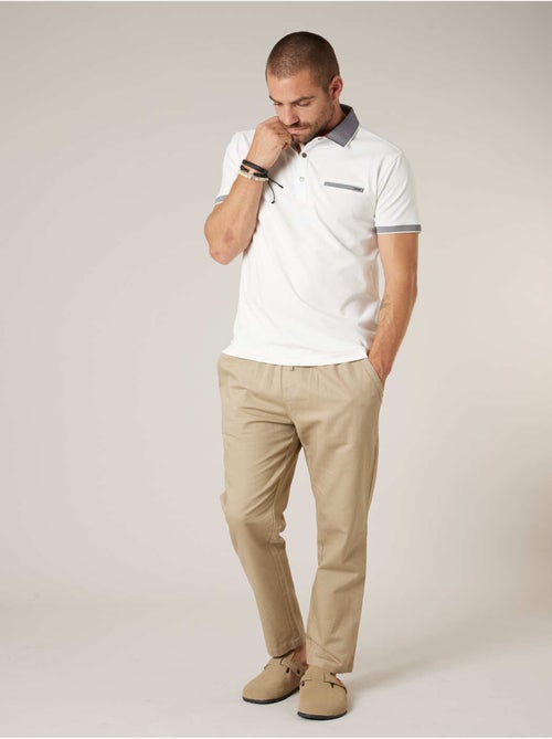 Polo homme en jersey de coton 'Deeluxe' - Kiabi