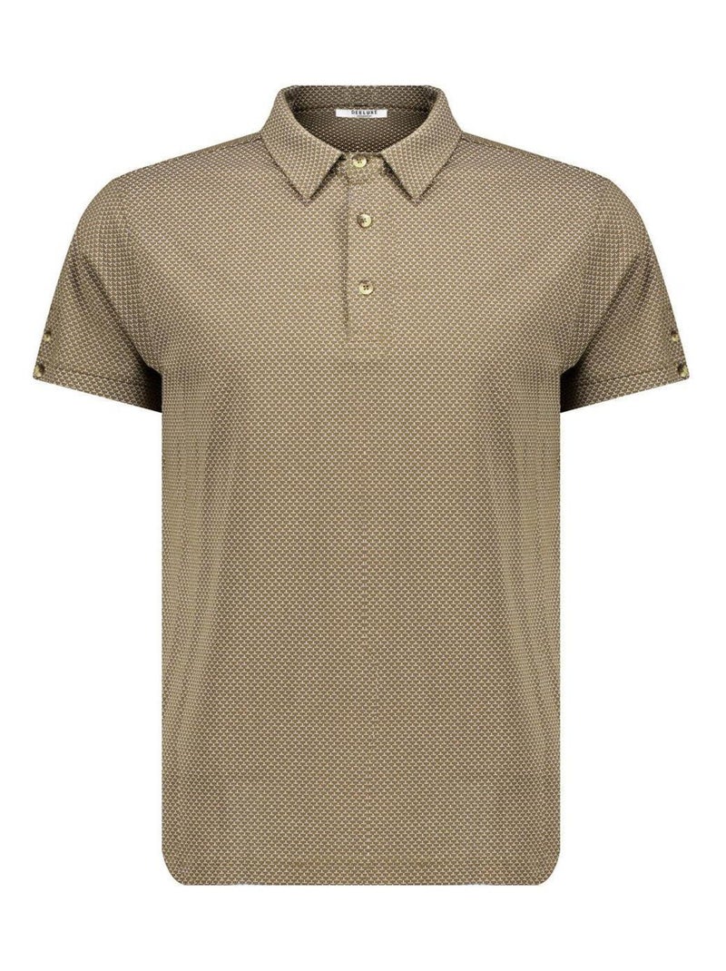 Polo homme en jersey 'Deeluxe' Vert bouteille - Kiabi