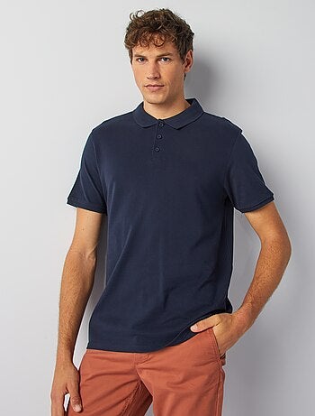 Polo à manches courtes homme en maille piquée uni