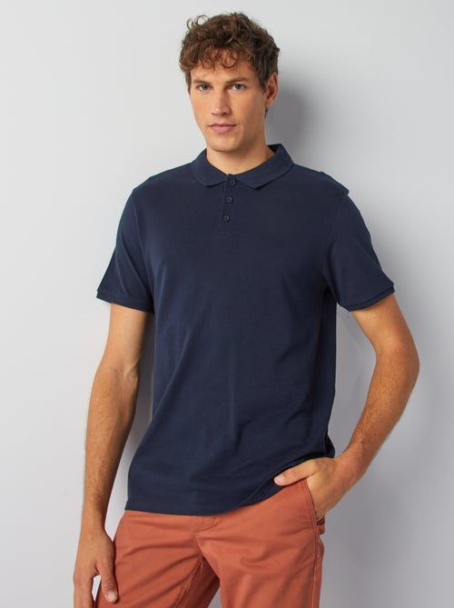 Polo homme en maille piquée uni - Kiabi Polo homme en maille piquée uni - Kiabi
