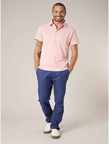 Polo homme en matière piquée 'Deeluxe'