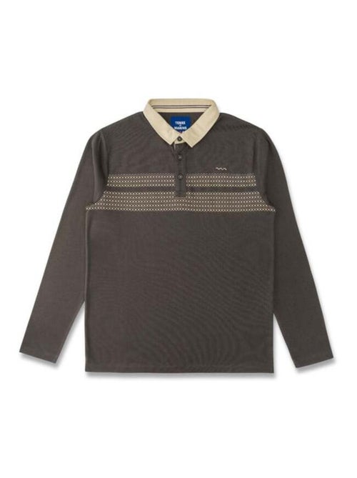 Polo Homme imprimé marron - Kiabi