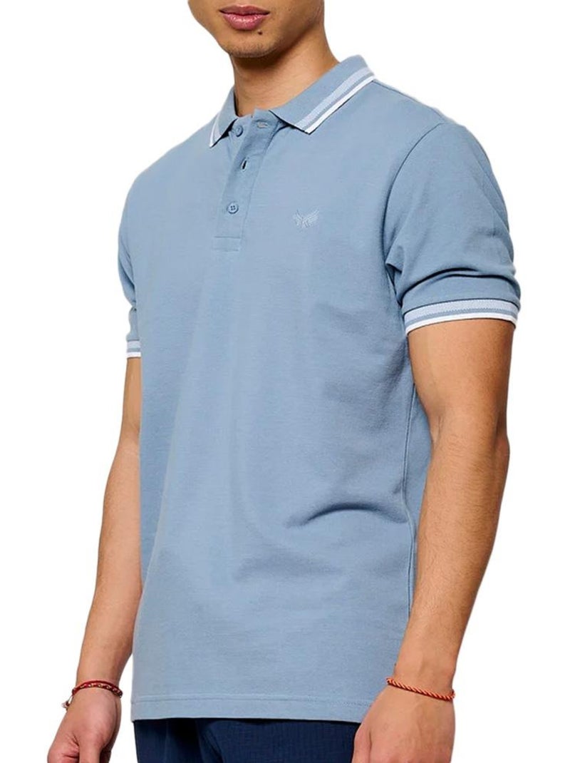 Polo homme kaporal Bleu clair - Kiabi