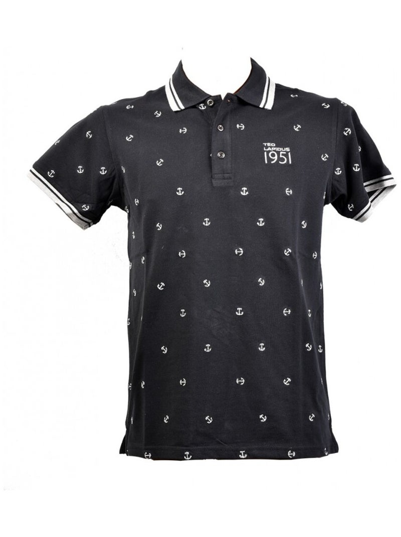 Polo homme TED LAPIDUS en Coton Confort et Qualité Noir - Kiabi