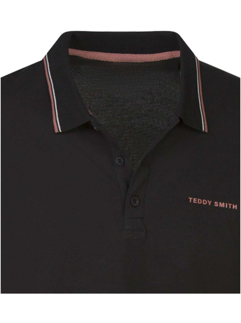 Polo Homme Teddy Smith Noir - Kiabi