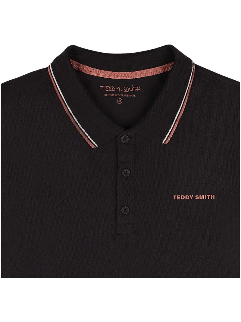 Polo Homme Teddy Smith Noir - Kiabi