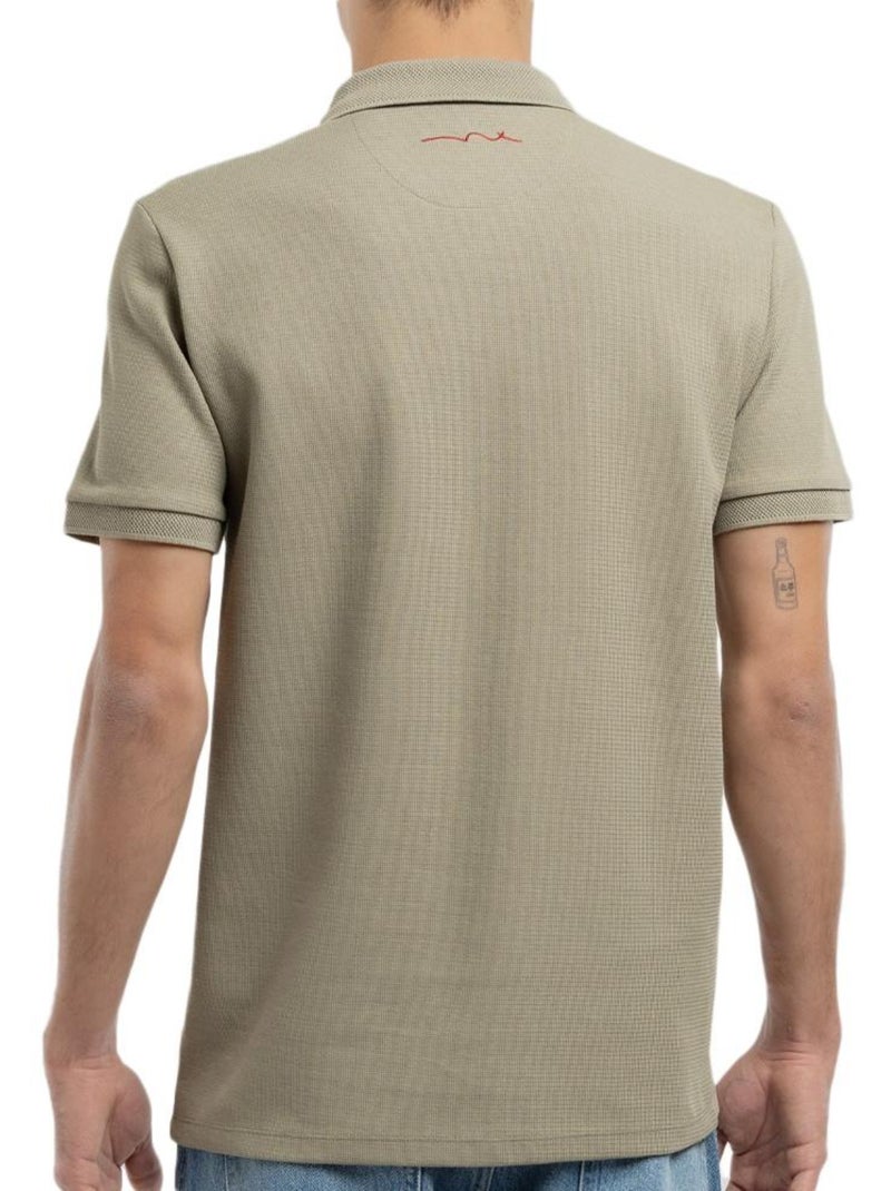 Polo Homme Teddy Smith Vert kaki clair - Kiabi