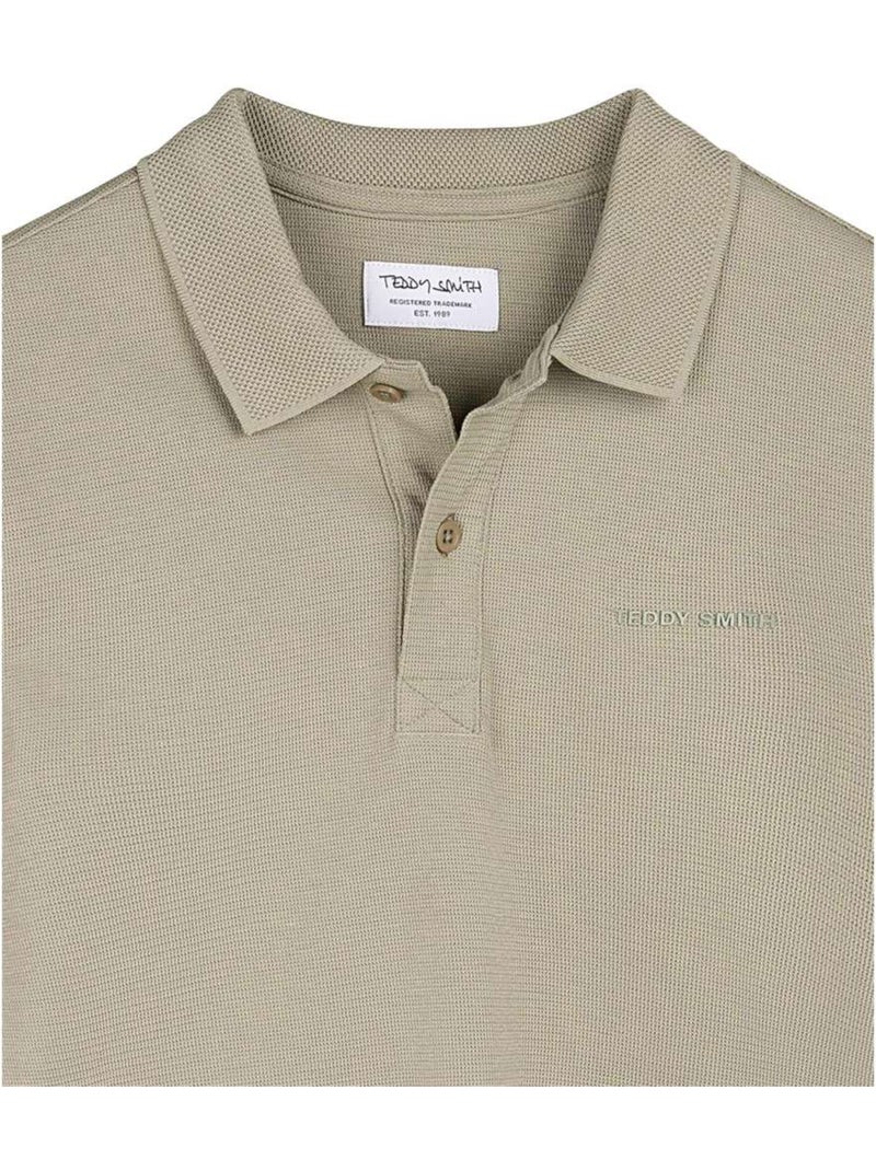 Polo Homme Teddy Smith Vert kaki clair - Kiabi