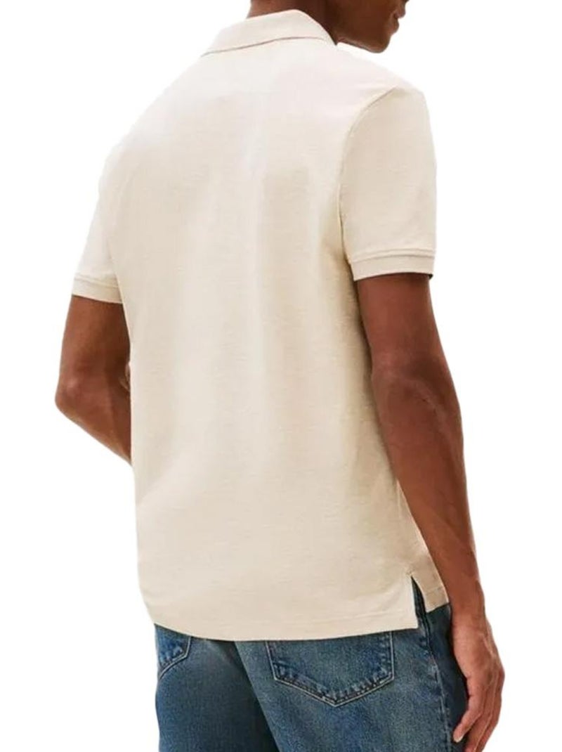 Polo Homme Tommy Hilfiger Placket Beige - Kiabi