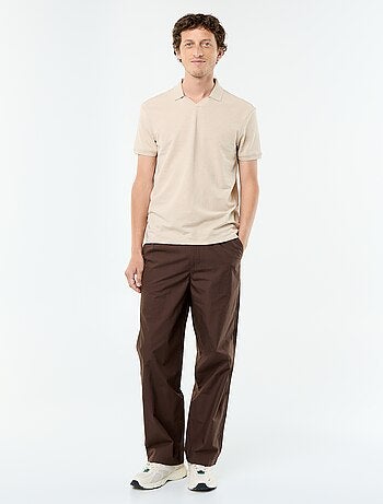 Polo uni pour homme à manches courtes