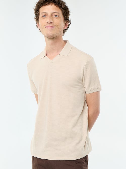 Polo homme uni à manches courtes - Kiabi Polo homme uni à manches courtes - Kiabi