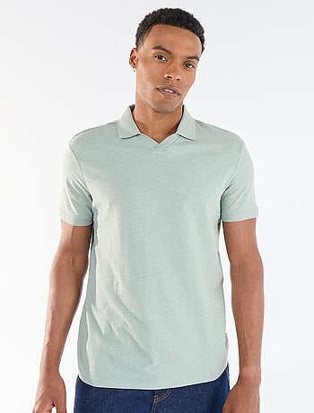 Polo uni pour homme à manches courtes