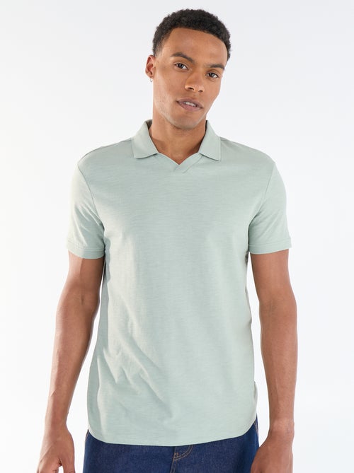 Polo homme uni à manches courtes - Kiabi Polo homme uni à manches courtes - Kiabi