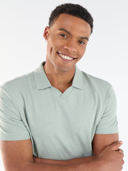 Polo homme uni à manches courtes - Kiabi Polo homme uni à manches courtes - Kiabi