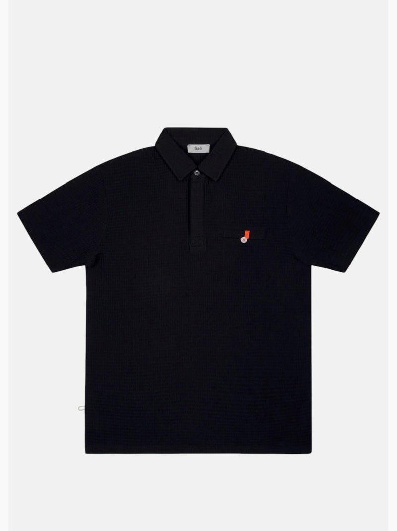 Polo ifra  homme - sae paris Noir - Kiabi