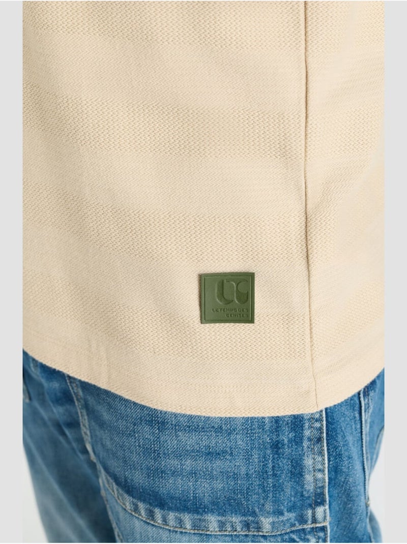 Polo impo 'le temps des cerises' Beige - Kiabi