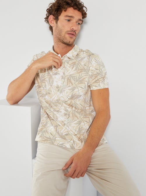 Polo imprimé 'tropical' - Kiabi