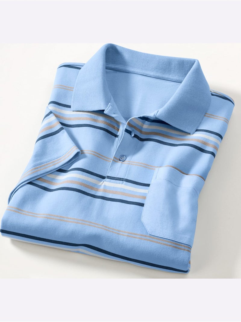 Polo Jersey Fin - Taille Standard - Moda Vilona Bleu clair - Kiabi