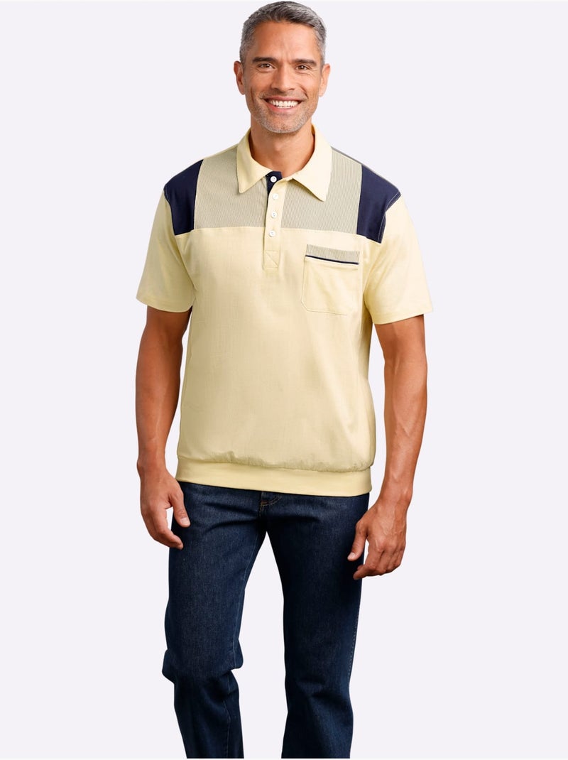 Polo Jersey Fin - Taille Standard - Moda Vilona Bleu marine - Kiabi