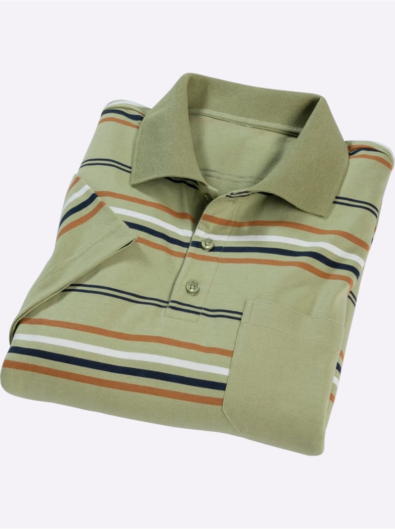 Polo Jersey Fin - Taille Standard - Moda Vilona Vert - Kiabi