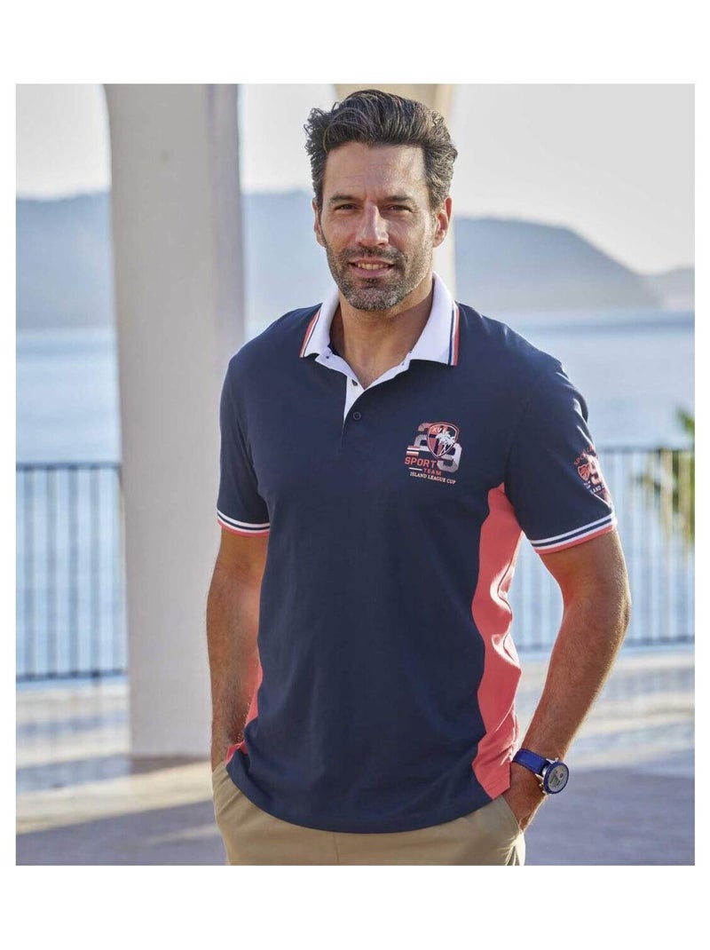 Polo Jersey Island Cup   - ATLAS FOR MEN Bleu marine - Kiabi