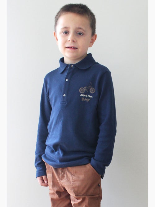 Polo jersey manches longues Pascalin - Kiabi