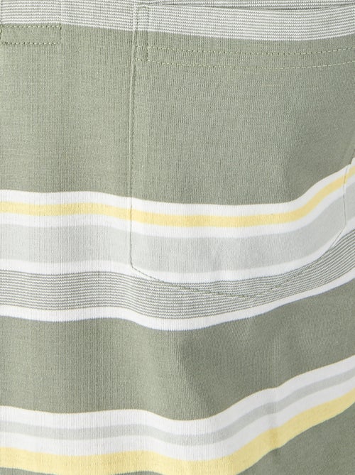 Polo jersey rayé - Damart - Kiabi