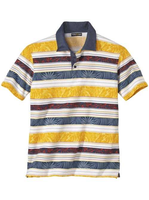Polo Jersey Rayé Corinthe   - ATLAS FOR MEN - Kiabi