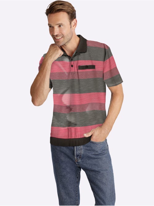 Polo Joli Motif à Rayures - Taille Standard - Moda Vilona - Kiabi Polo Joli Motif à Rayures - Taille Standard - Moda Vilona - Kiabi