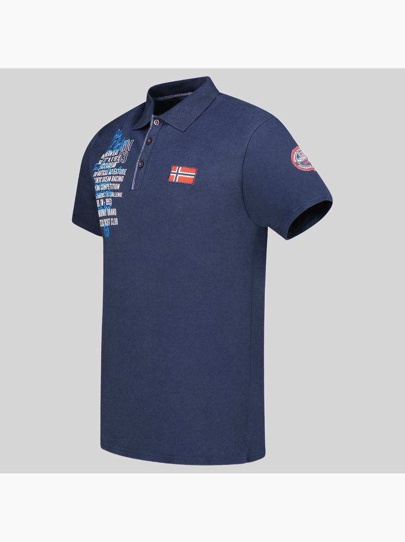 Polo kancre – geographical norway Bleu marine - Kiabi