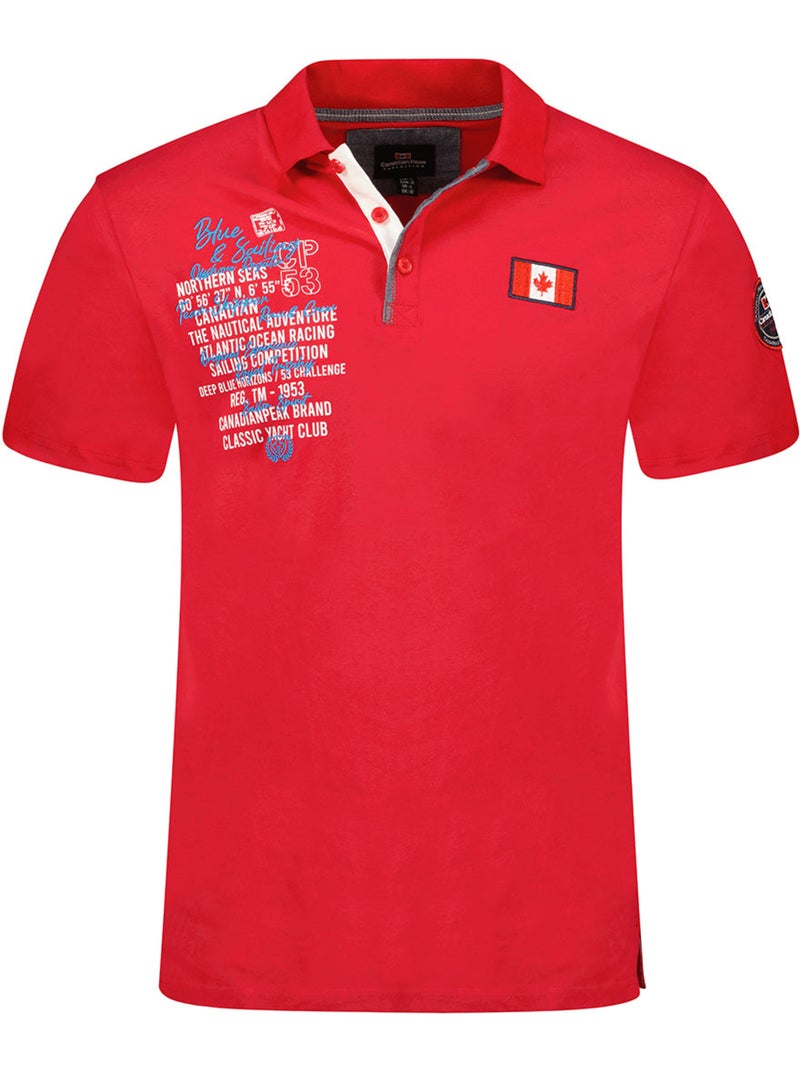 Polo kancreak – canadian peak Rouge - Kiabi