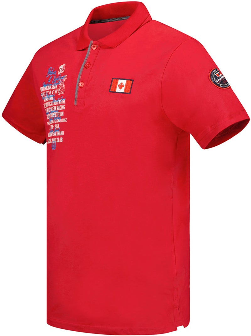 Polo kancreak – canadian peak Rouge - Kiabi