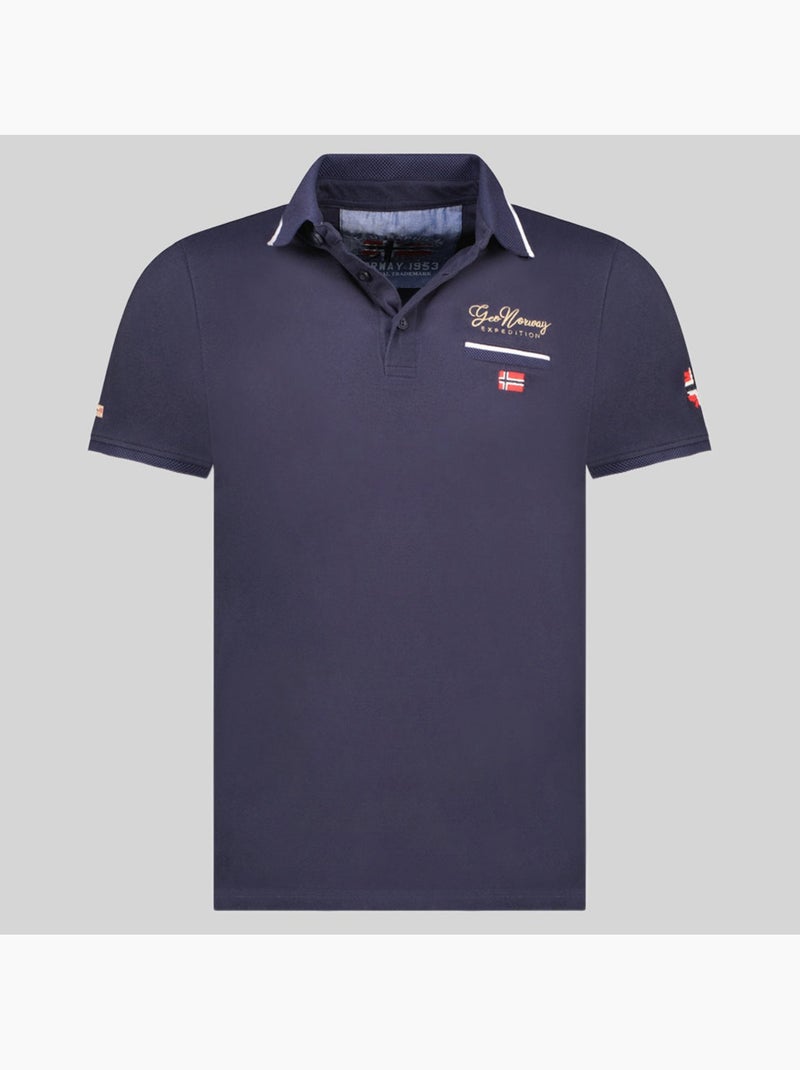 Polo kara – geographical norway Bleu marine - Kiabi