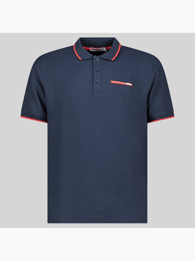 Polo karem – geographical norway Bleu marine - Kiabi