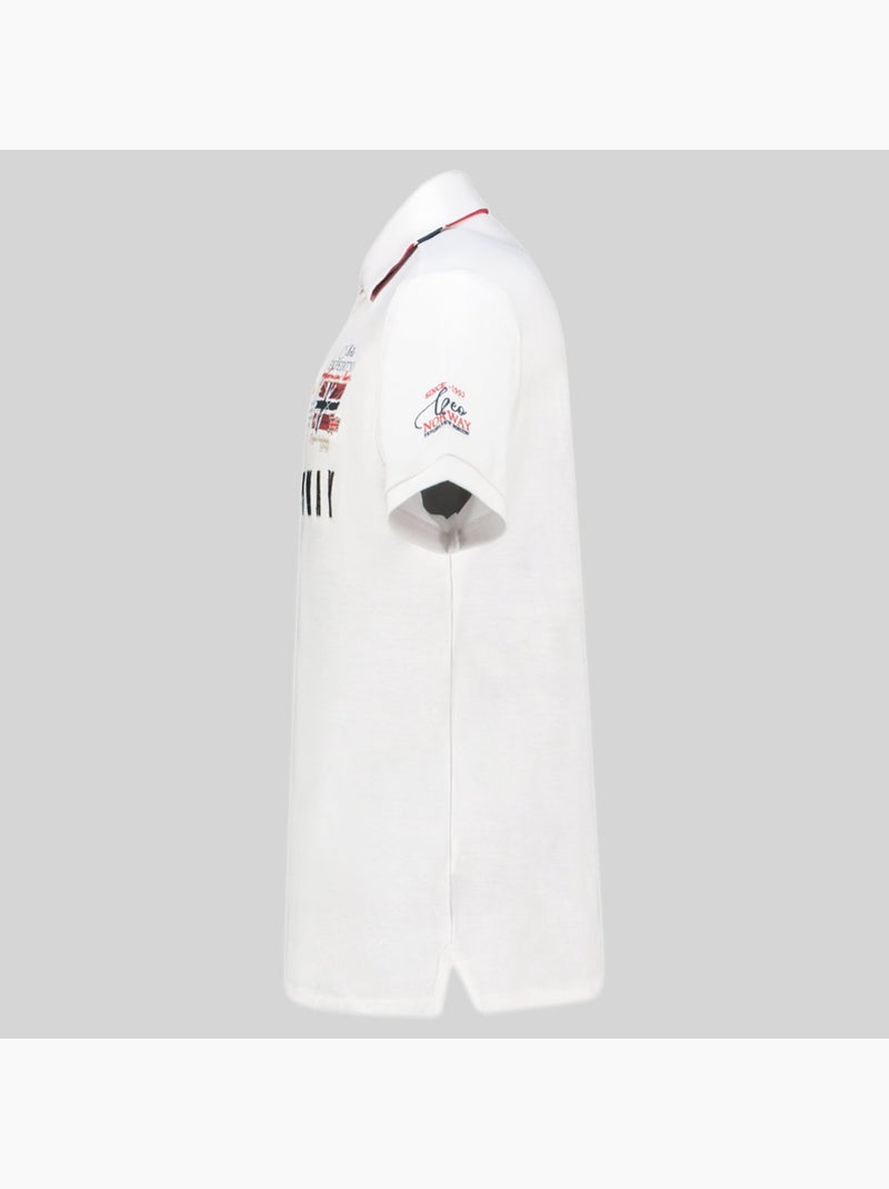 Polo kason – geographical norway Blanc - Kiabi